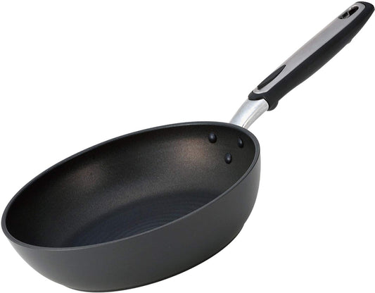 Hokuriku Aluminum Frying Pan, 9.4 inches (24 cm), Induction Compatible, Lightweight, IH Versage, Teflon Finish, Made in Japan