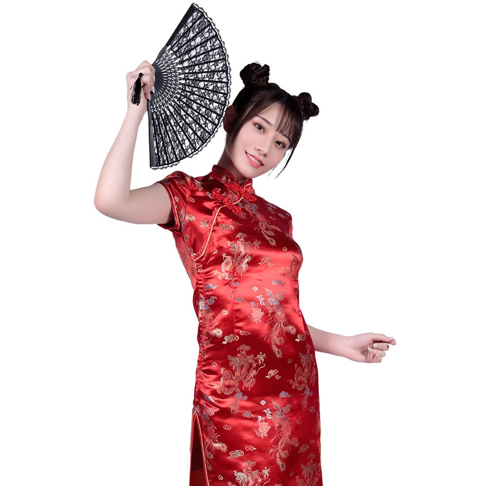 Be With Attack Chinese Clothes, Long (Red), M Size, Costume, Women's
