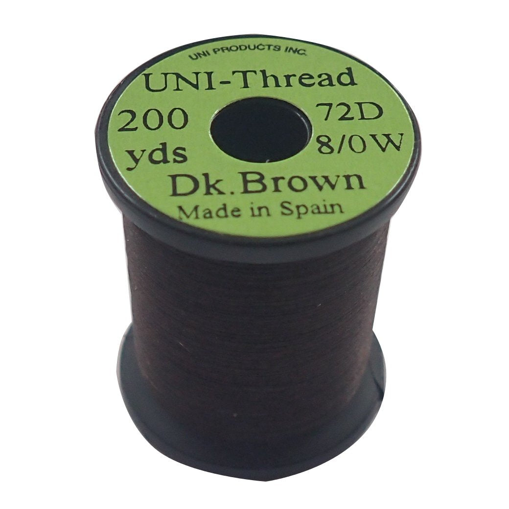 TIEMCO Fly Tying UNI Uni Thread, 8/0, 200 Yard, Dark Brown