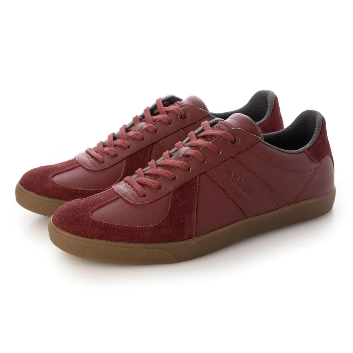 MOBUS(モーブス) Men's Casual Leather Sneaker Nurnberg (Maroon, US Footwear Size System, Adult, Women, Numeric, Medium, 5.5)