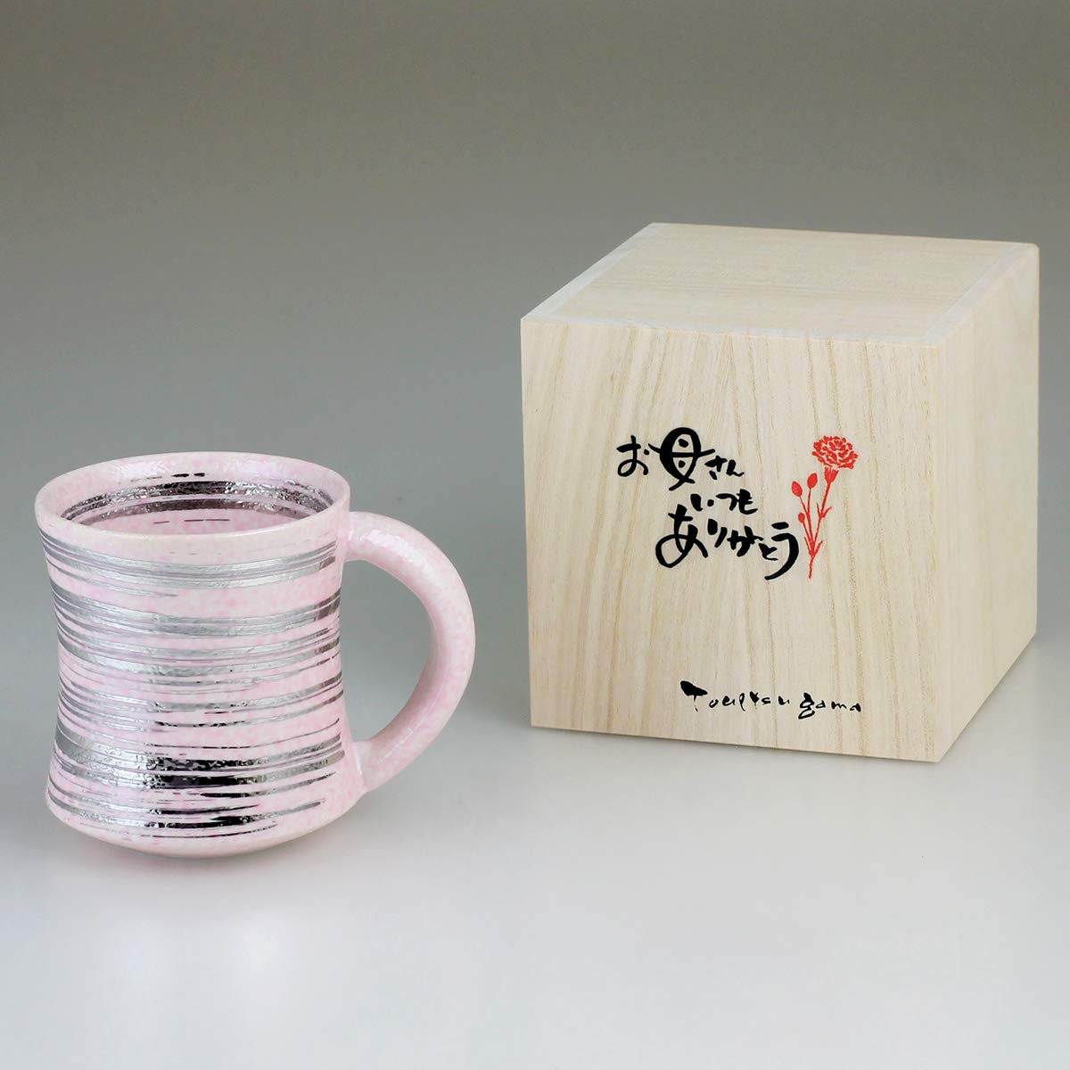 CtoCJapan Elegant Brush (Silver) Mug, 4.8 x φ3.3 x 3.7 inches (12.2 x 8.5 x 9.4 cm), Arita Ware, Made in Japan