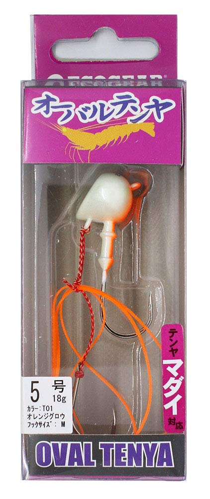 Ecogear 9734 Oval Tenya No. 5, T01 Orange Glow