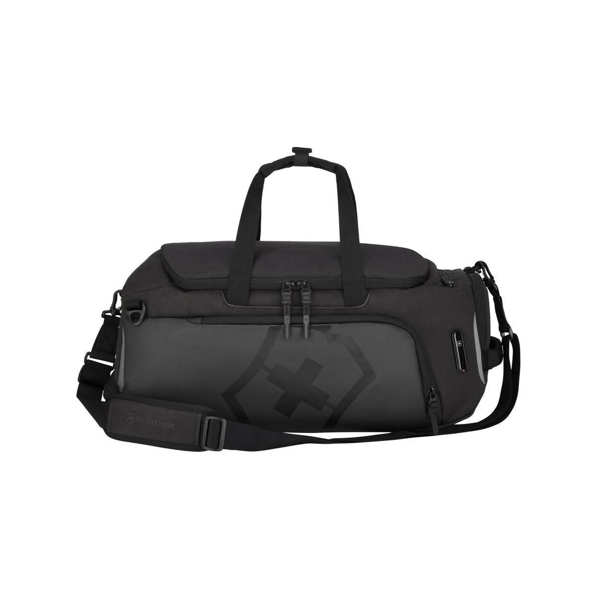 Victorinox Touring 2.0 Travel 2-in-1 Duffel - Modern, Durable Duffel Bag & Backpack for the Gym, Pool, or Trail - Features Shoe Compartment - 38 Liters, Black