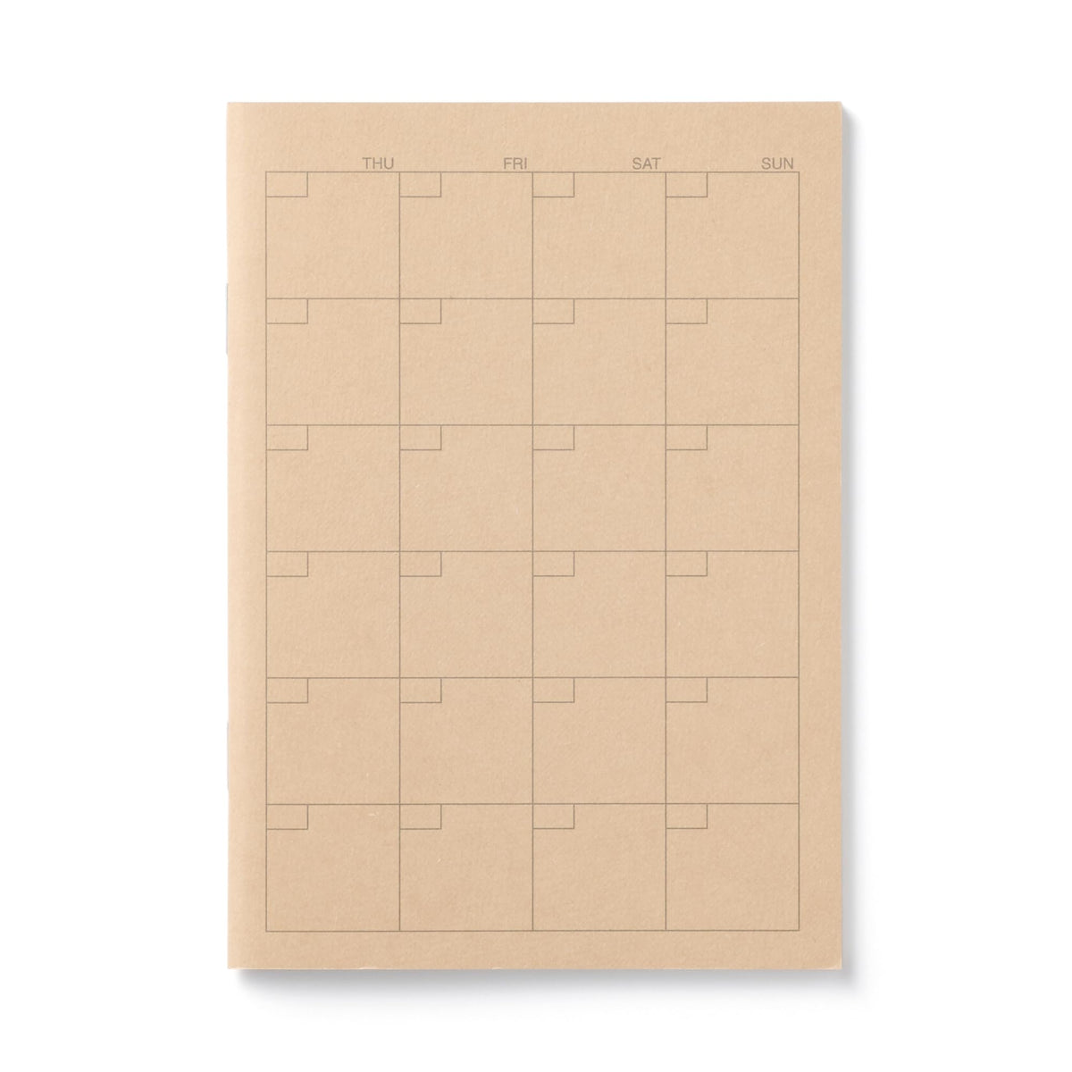 Muji 84925276 Monthly Notebook, A6, 32 Sheets