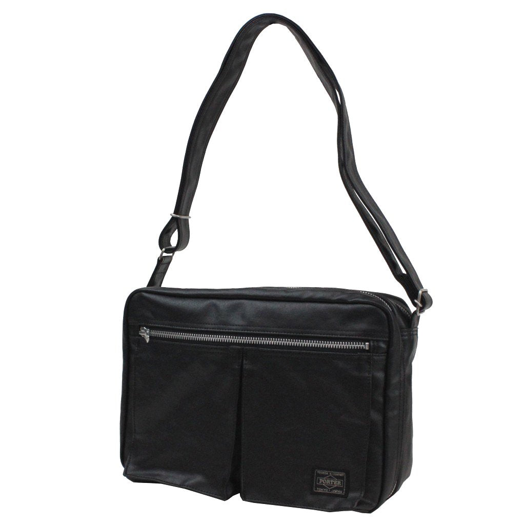 Yoshida Bag [Choose Color] Porter Freestyle Shoulder Bag 707-08211 (Black)