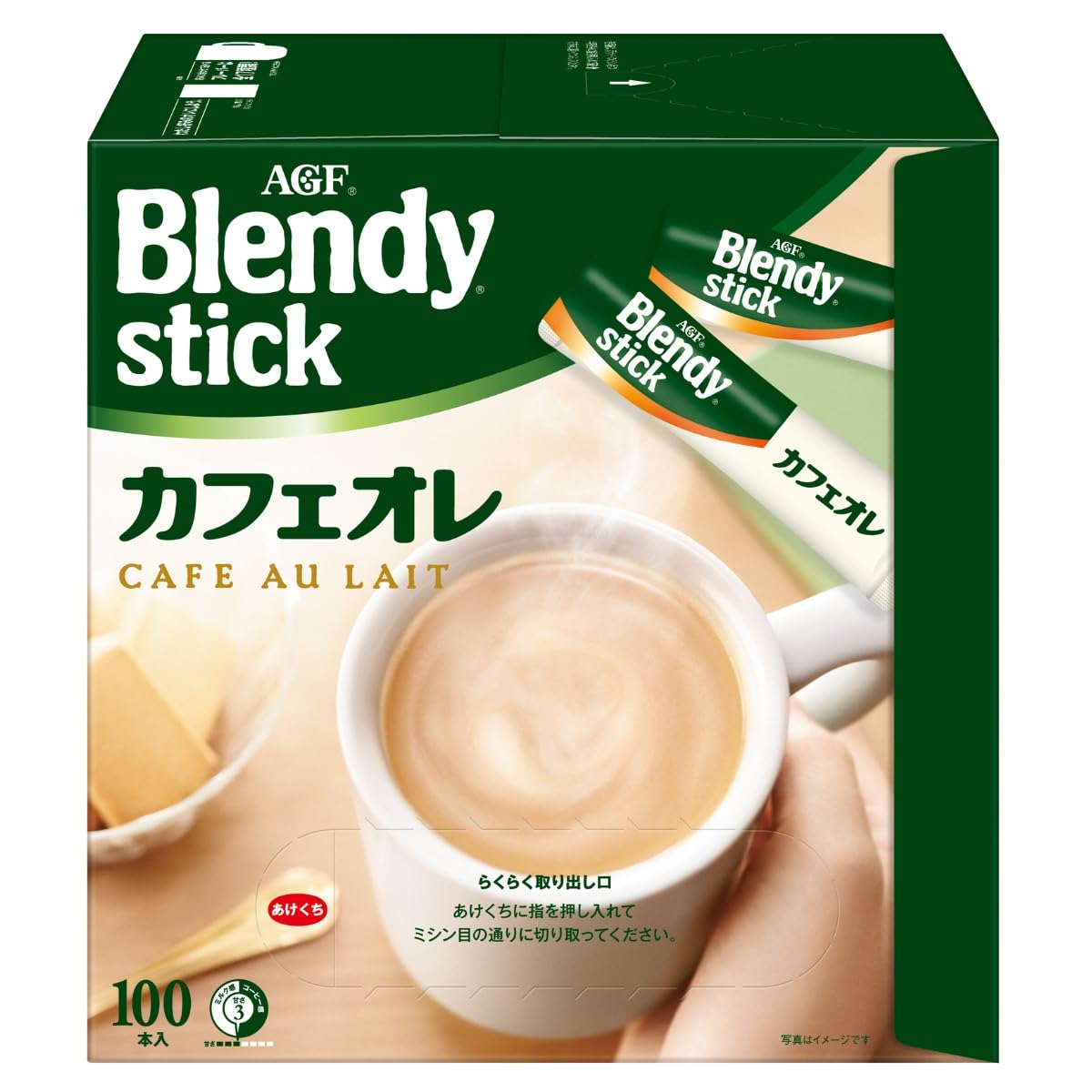 This AGF Blendy stick cafe au lait 100 [stick coffee] 100 pieces