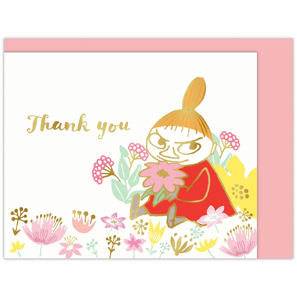 Hallmark Moomin Mini Card Thank You Little Me and Gourd 850111