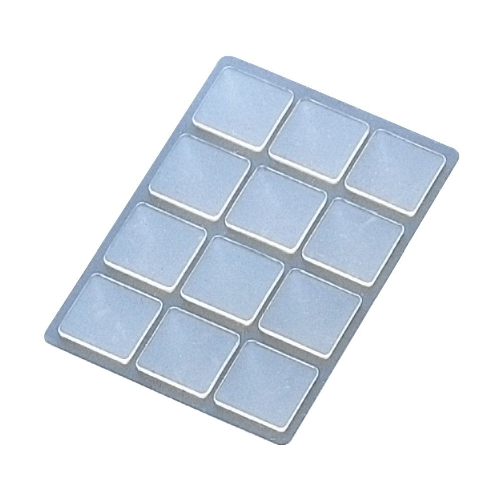 Plus Adhesive Pins, Repitack, 0.8 inch (20 mm) Square, 12 Pieces, Clear