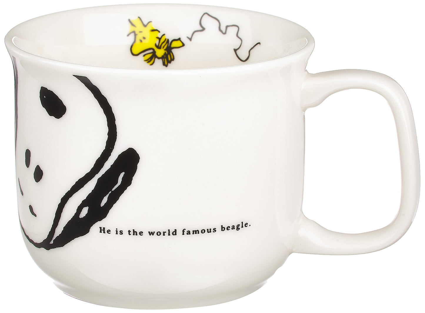 金正陶器(Kaneshotouki) Peanuts 606131 Snoopy Joy Mug, 6.1 fl oz (180 ml), White
