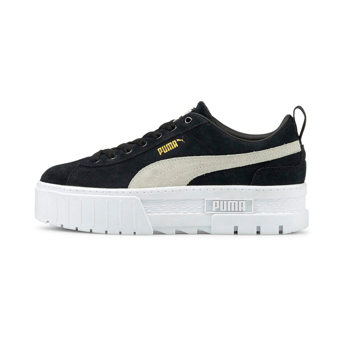 Puma Womens Mayze Court Sneakers Black 8