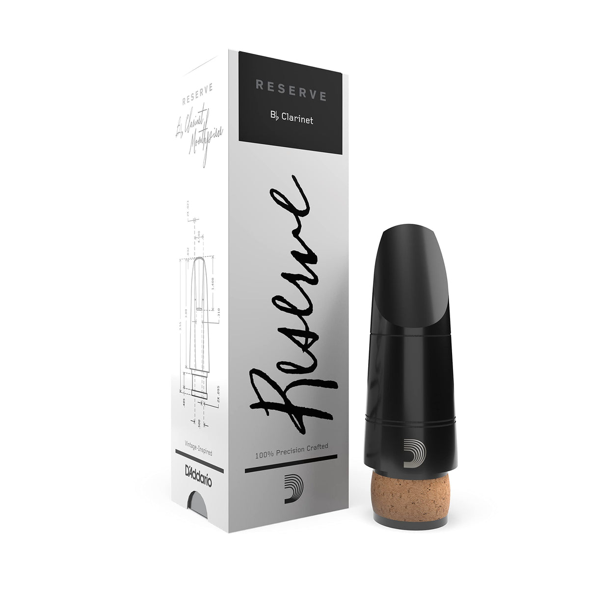 D’Addario Woodwinds Reserve Bb Clarinet Mouthpiece, X5, (Model: MCR-X5)