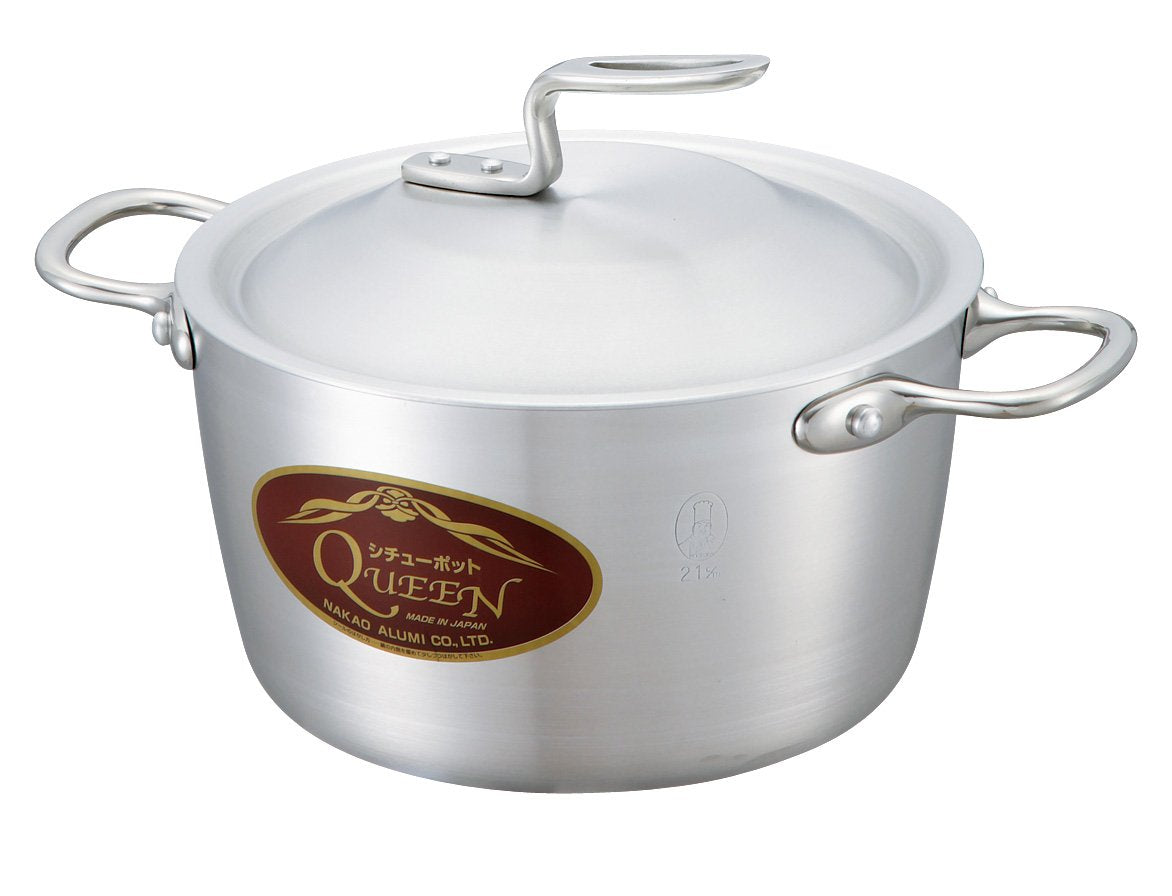 Nakao Aluminum Seisakusho QP-1 Queen Pot S, Polished Finish, 7.1 inches (18 cm)