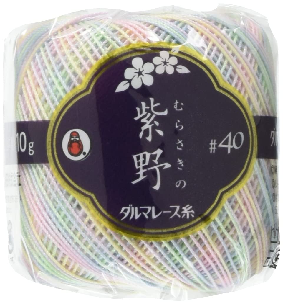 Daruma Lace Yarn 紫野 's Lace Thread # 40 Col. 61 Multi Series, G Approximately/82 m 3 Ball Set 01 – 2350
