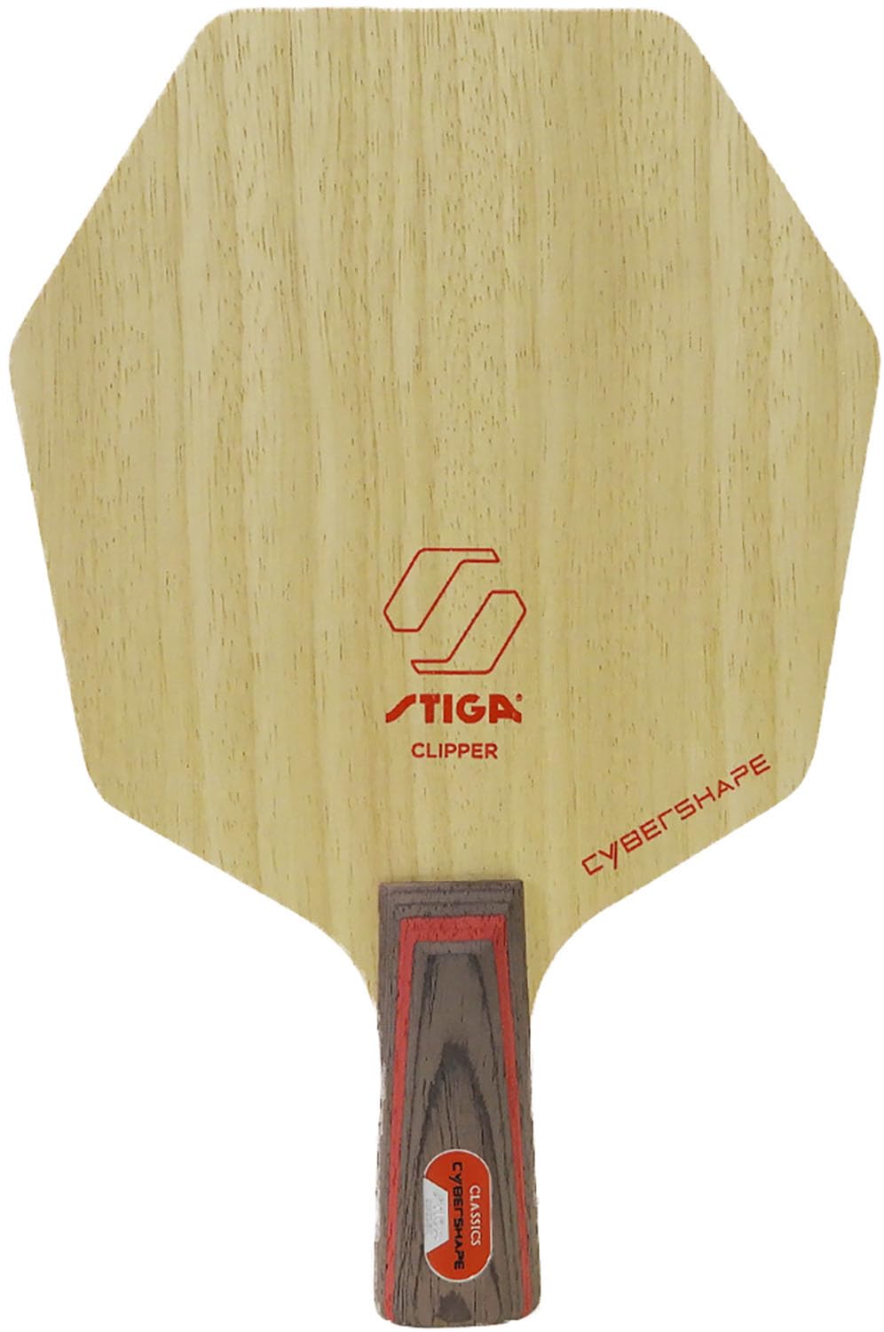STIGA 1602120165 Table Tennis Racket, Cyber Shape, Clipper, Pen Holder Racket (Pen)