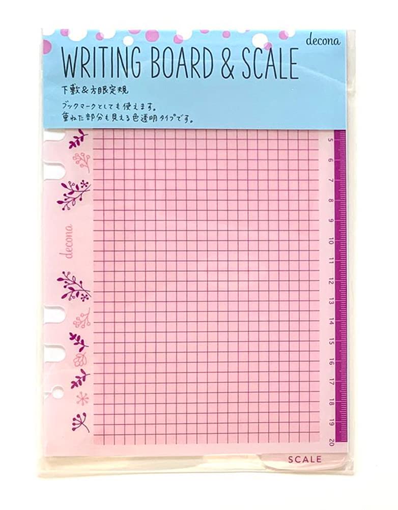 Raymay Fujii HAR496 Notebook Refill Decona Underlay & Scale A5 White Clear