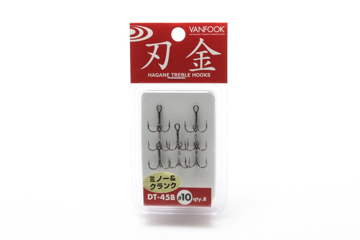 Vanfook 28843 Treble Hook Medium DT-45B NS Black #10
