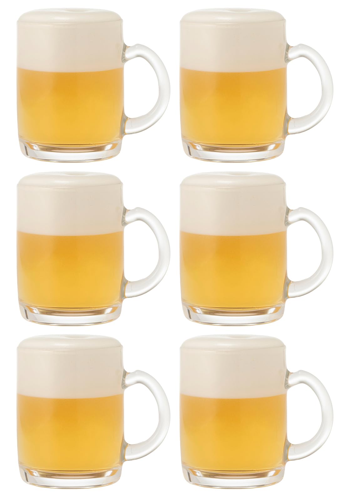 東洋佐々木ガラス Toyo Sasaki P-06411 Glass Mug, Tennessee Mug, 8.1 fl oz (235 ml), Set of 6, Made in Japan, Dishwasher Safe, Glass, Glass Cup, Glass Cup, Commercial Glass