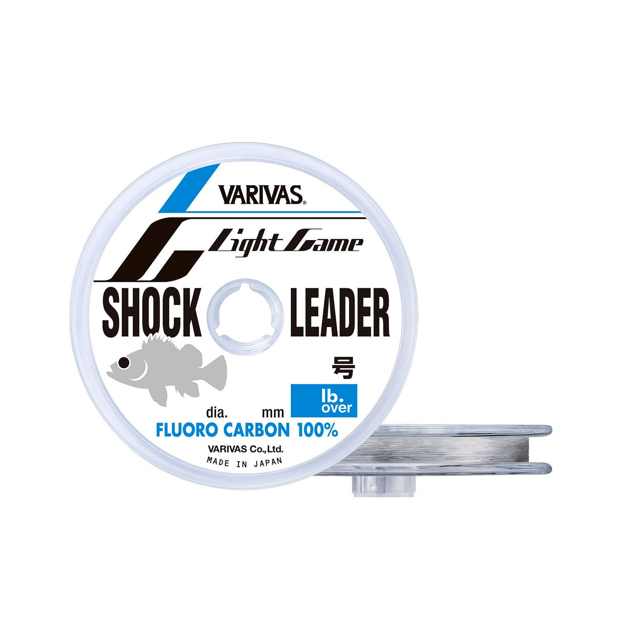 Baribas Fluorocarbon Light Game Shock Leader, 98.4 ft (30 m), No. 1 (4 lb.Over)