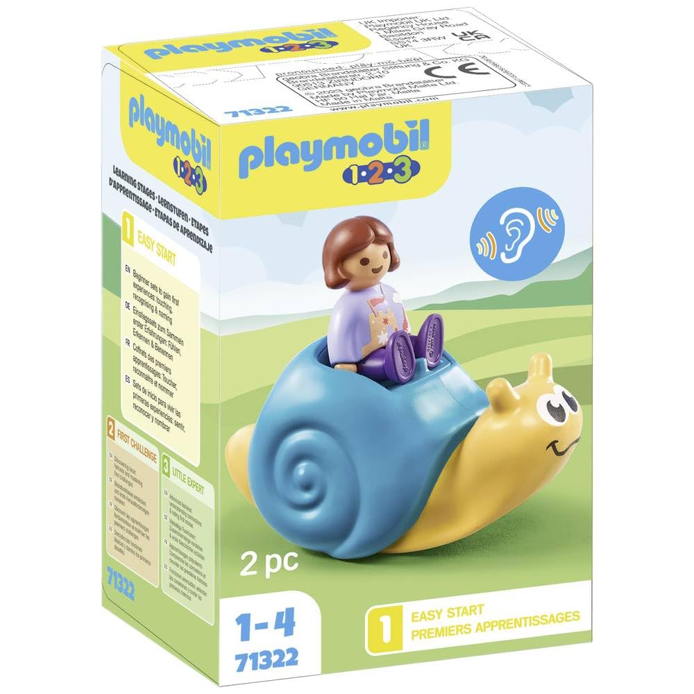 Playmobil 1.2.3: Rocking Snail with Rattle Feature