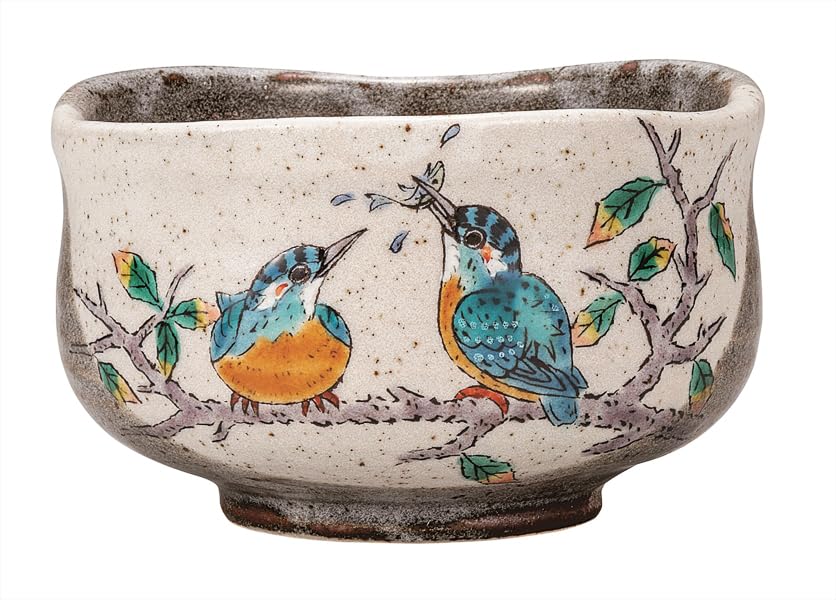 九谷焼いわたや(Kutaniyakiiwataya) Kutaniyaki Wataya Matcha Bowl, Kawasemi K9-858