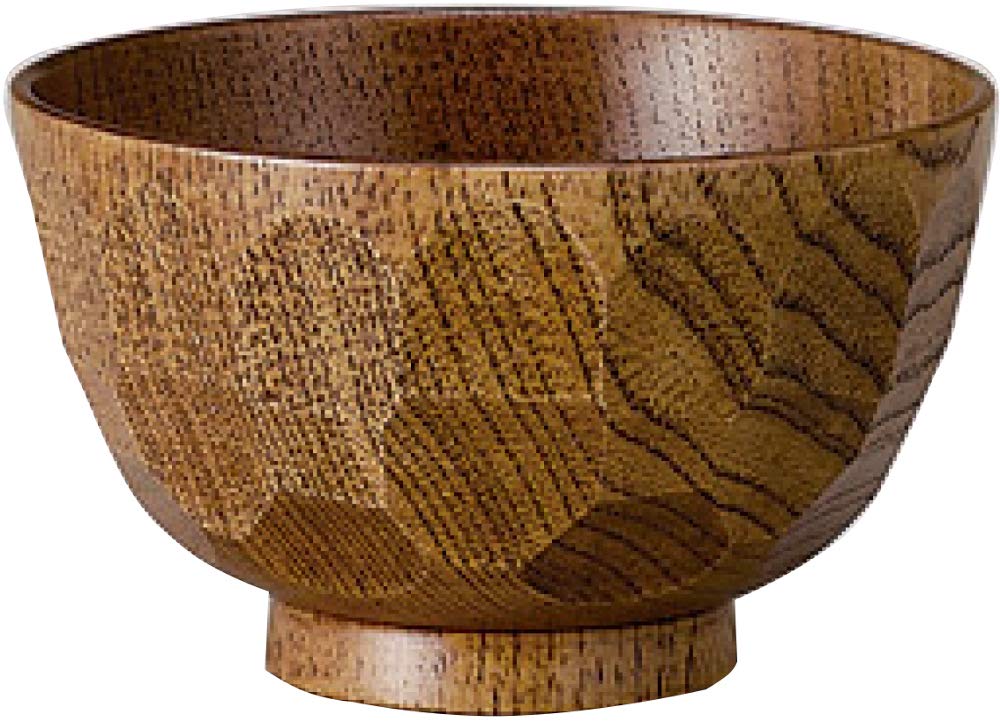 Tortue en bois bol de soupe grain (japon importation)