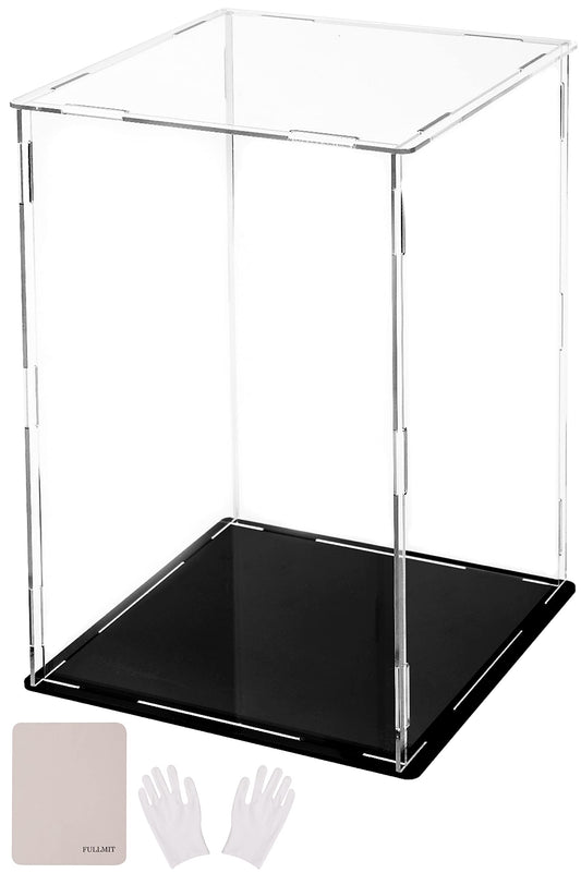 Full Mitt Figure Case, Acrylic, Collection Case, Easy Assembly, Stain Resistant, Gloves, Cleaning Cloth, Acrylic Case, Care Instructions, L 5.9 x W 9.8 inches (15 x 15 x 25 cm)
