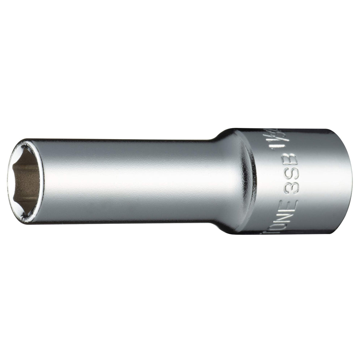 TONE SAE Size 6 Point 3/8" Drive Deep Socket (3SB-11L)