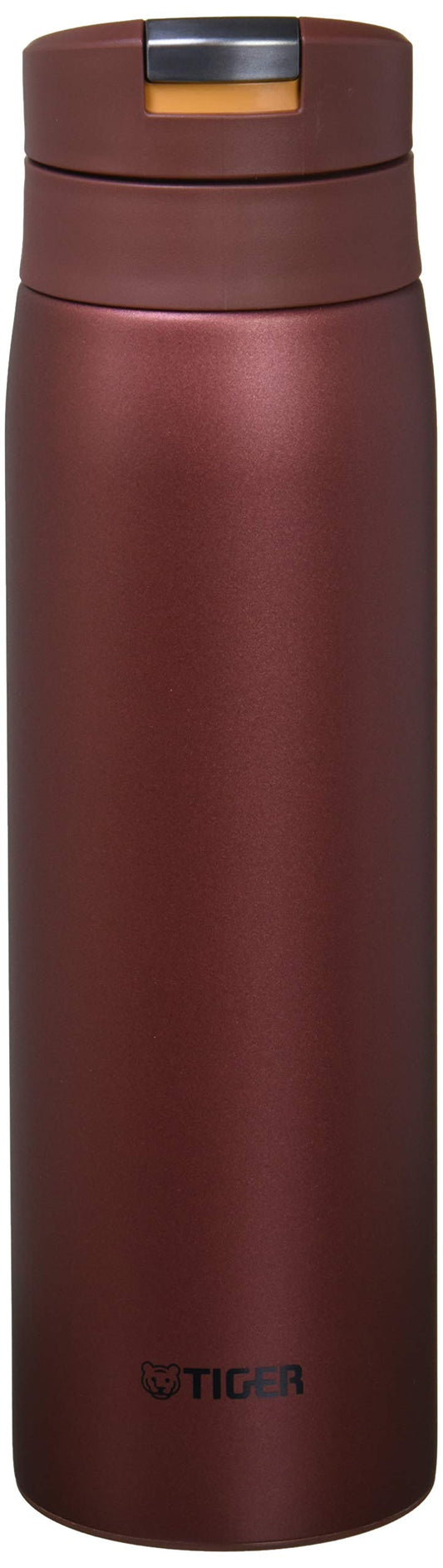 TIGER MCX-A502RO Tiger Water Bottle, 16.9 fl oz (500 ml), Sahara Mug, Stainless Steel Bottle, One-touch, Lightweight, Red Oak
