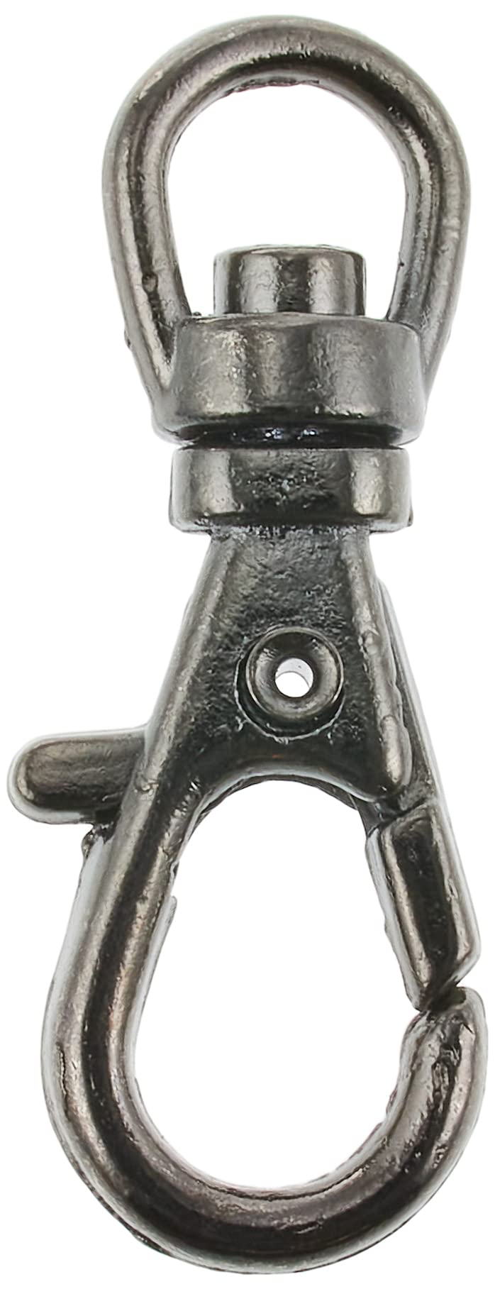 S27-24 バッグ用ナスカン 内径0.6x3.2cm ブラックニッケル 10個入 [86]