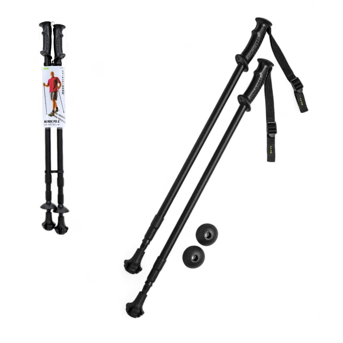 la-Vie Nordic Pole Black