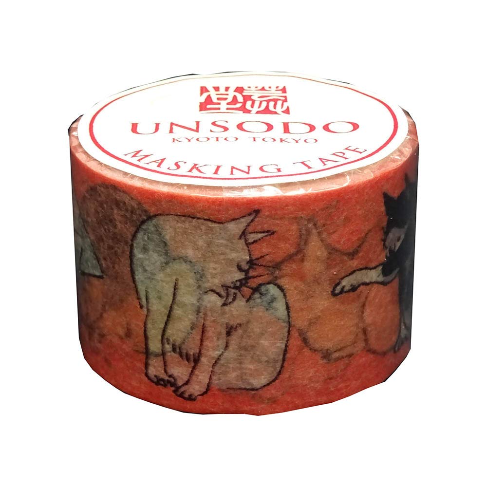 Geishudo M-3 Masking Tape, Hiroshige Cat