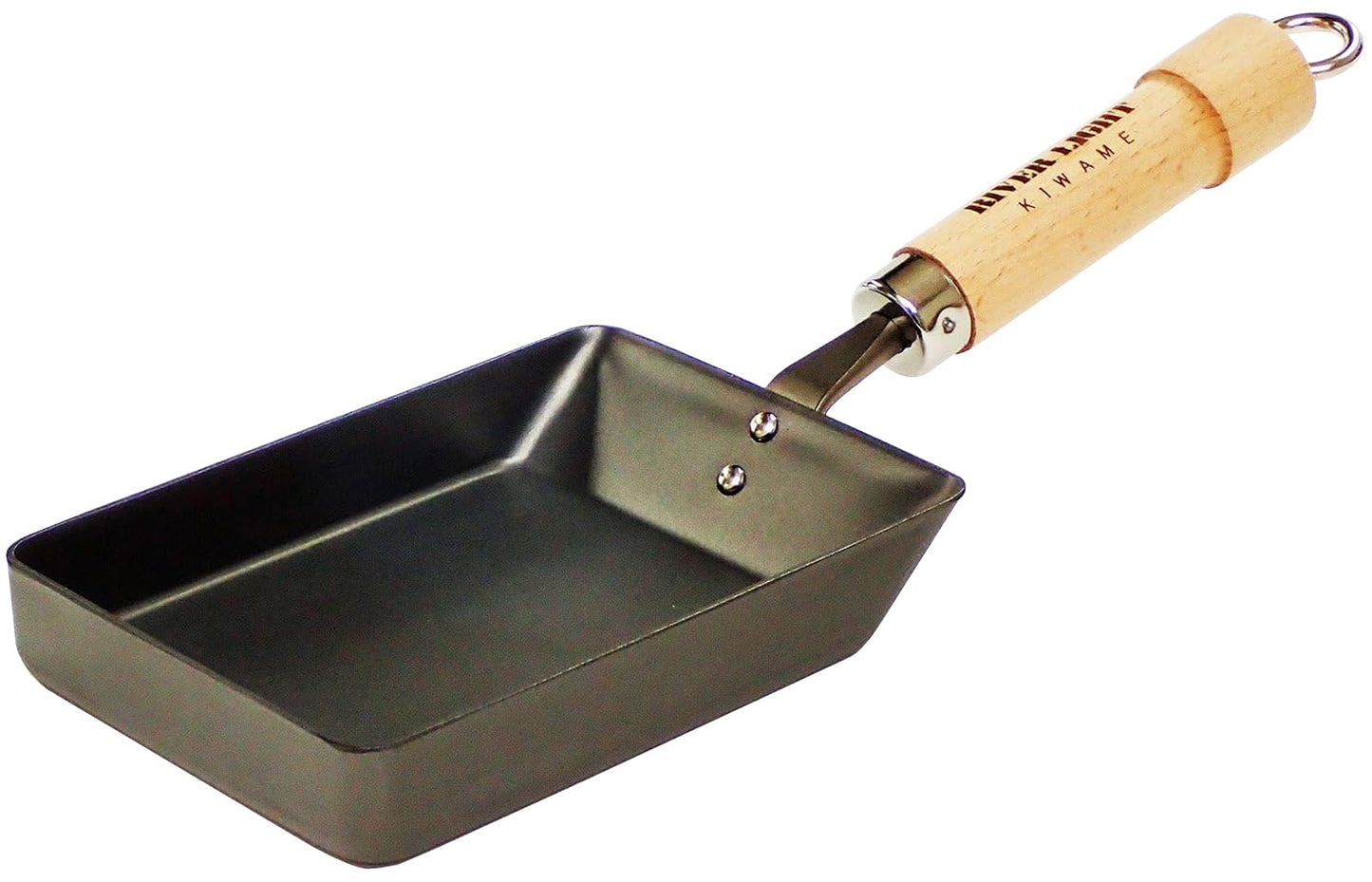 Riverlight Kyoku Japan J1611 Iron Egg Frying Pan, Extra Small, Iron Nitride, IH Compatible, Rust Resistant, Made in Japan