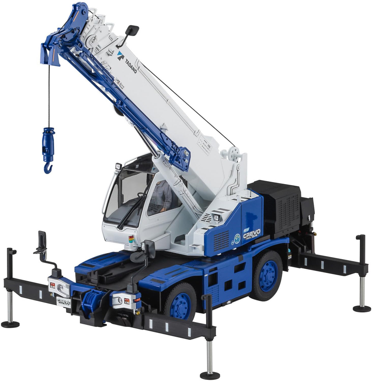 Hasegawa 1/35 Tadano Rough Terrain Crane GR-130NL/N Klevo Mini G4 H-Type Outrigga Plastic Model 66110 (Automotive)