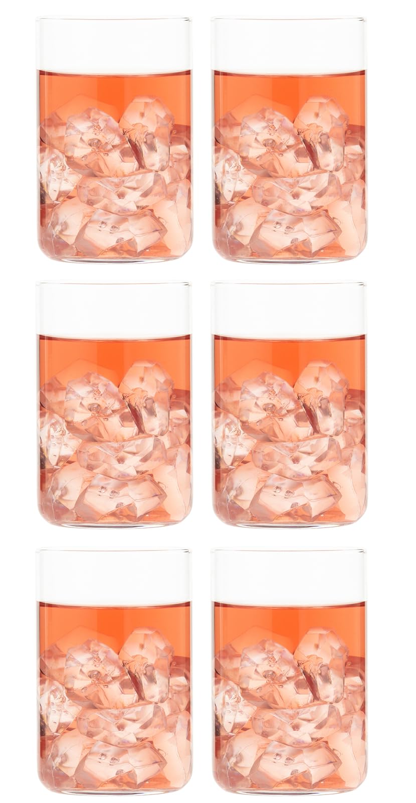 Toyo Sasaki Glass B-09128CS Whiskey Tumbler, 12.8 fl oz (355 ml), Set of 6, Shatter-Resistant, Dishwasher Safe