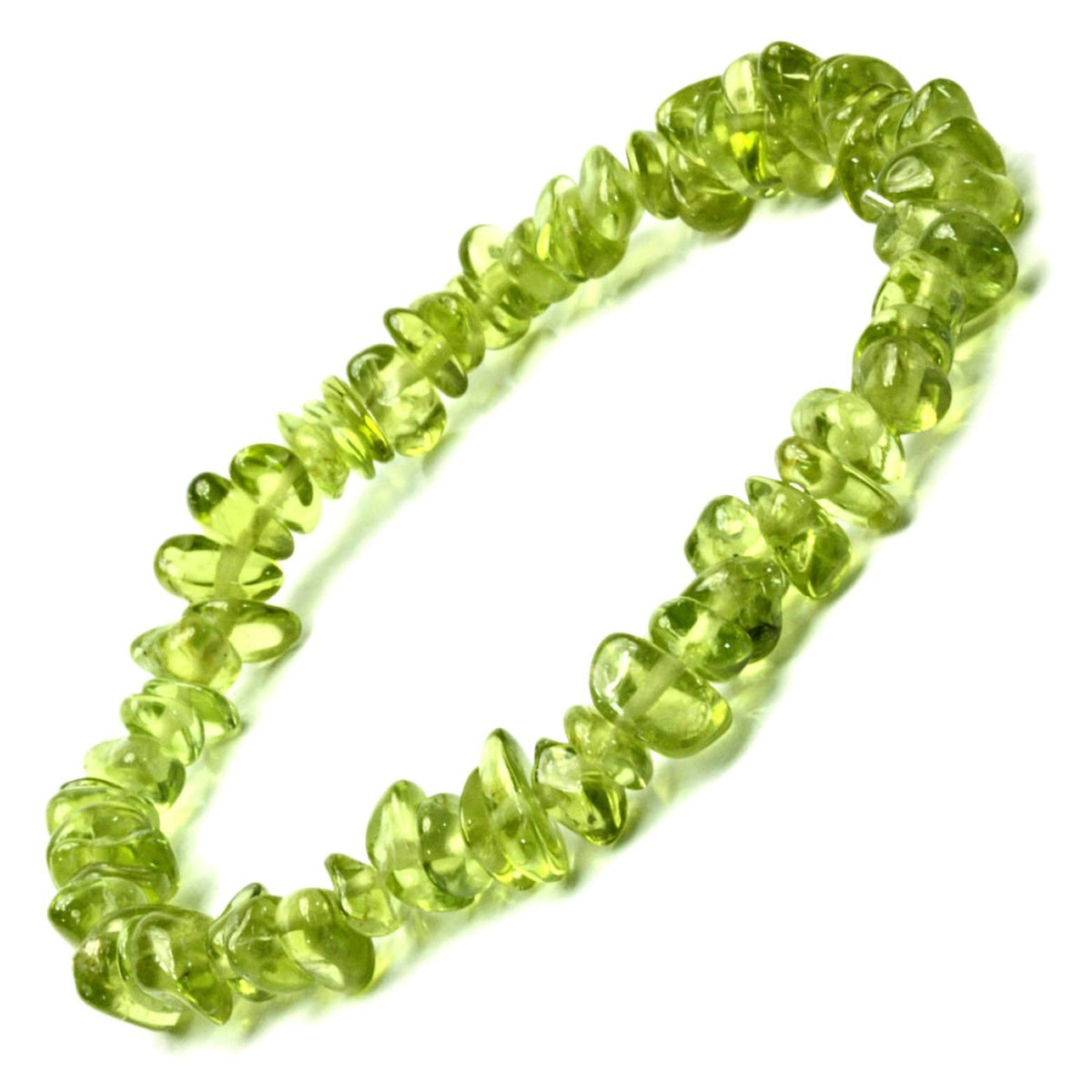 [happi-bomu] Peridot Natural Cut September Birthstone Natural Stone Power Stone bracelet