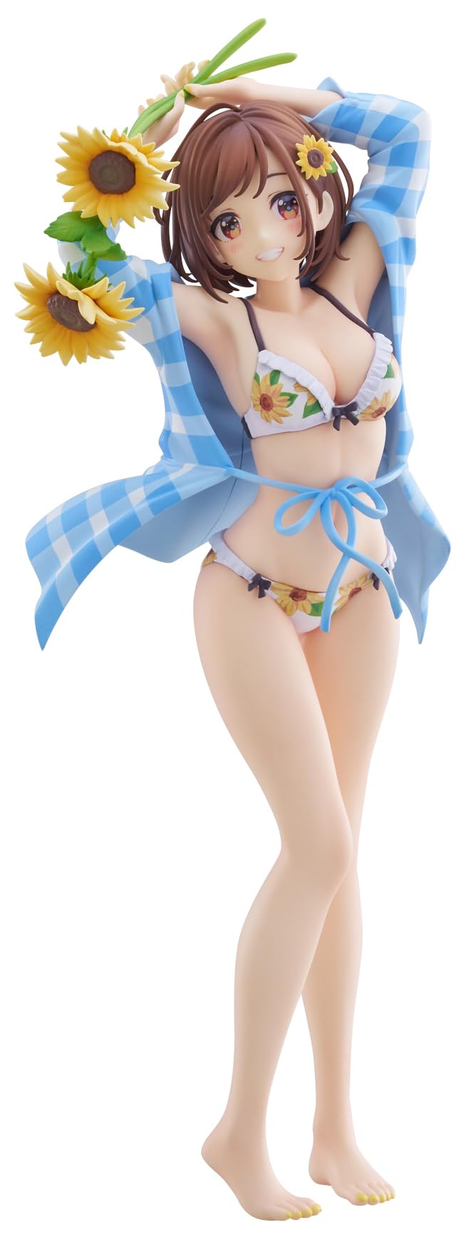 Plum Sunflower Girl Illustration by Enmorikura 1:7 Scale PVC Figure