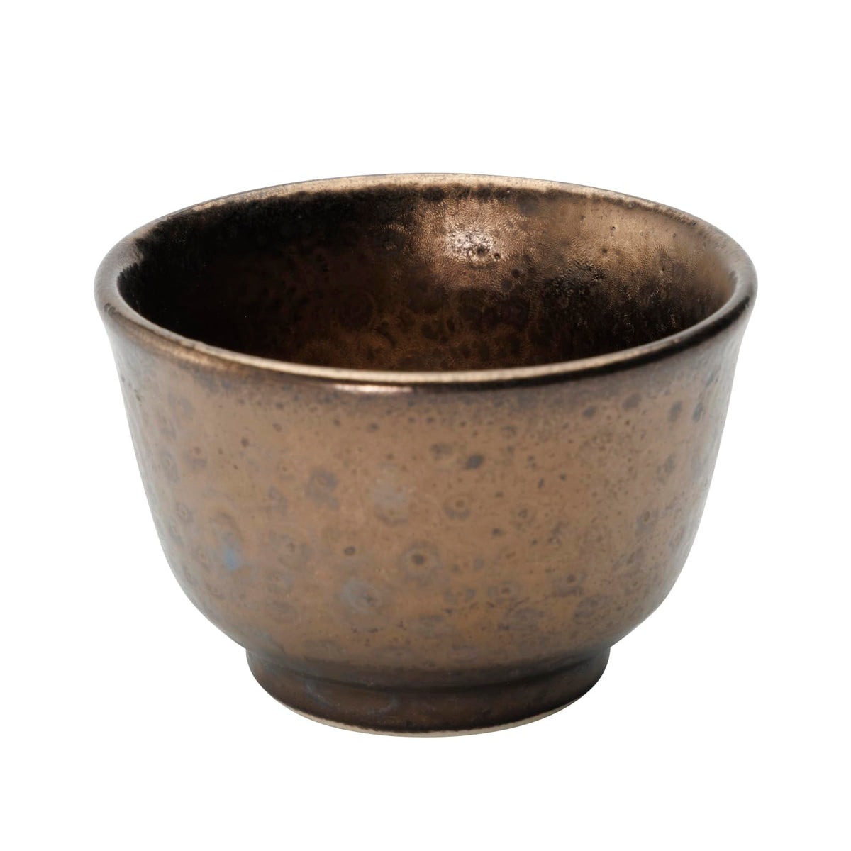 Mino Ware 133-62068 Gui Cup, Chocolate, Pork Cup, Approx. 2.8 fl oz (80 ml), Microwave, Dishwasher Safe, Gold Crystal, Made in Japan