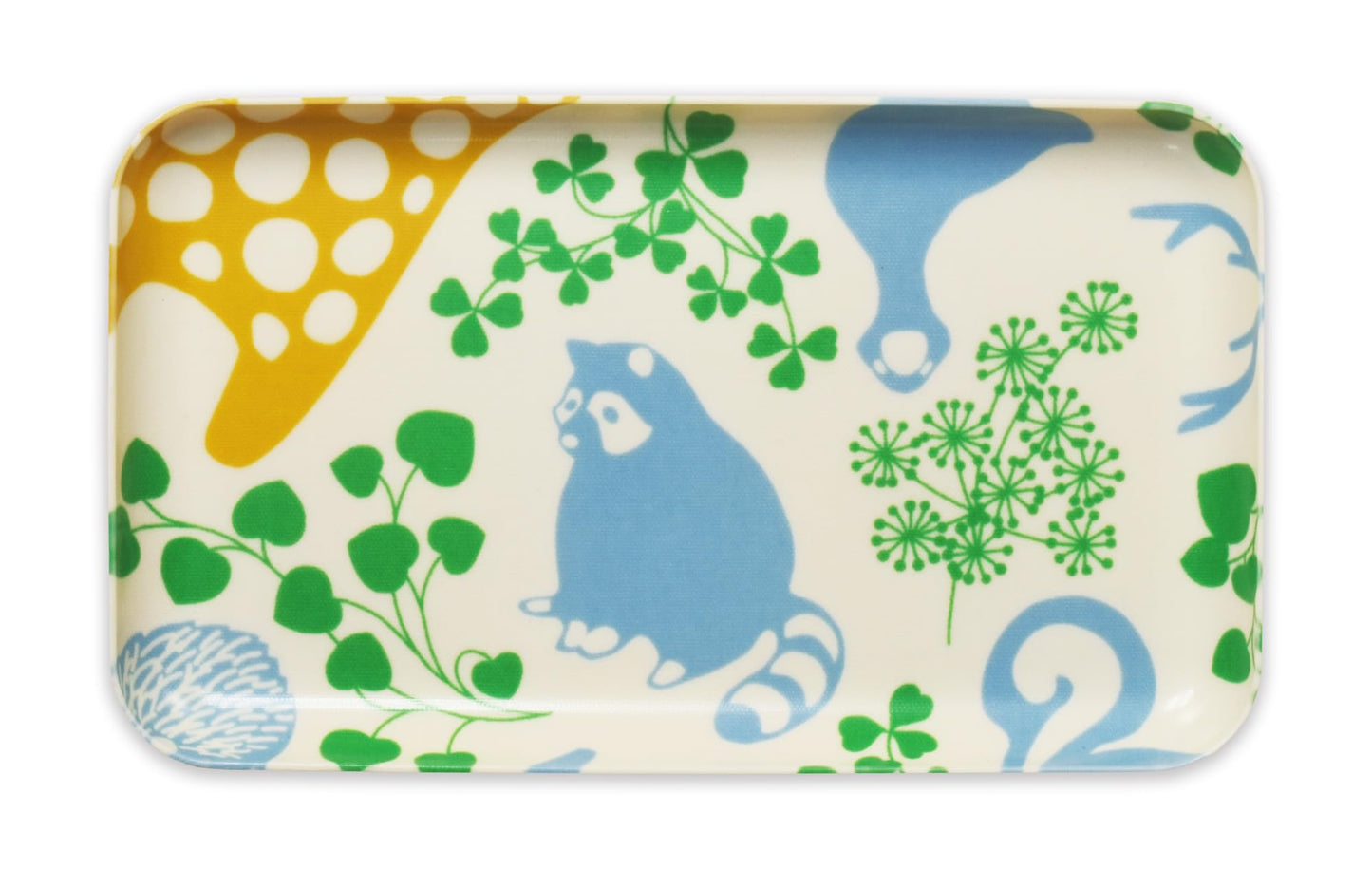 Tatsu Craft NR Caster Tray, SS 8.5 inches (21.5 cm), Web Original Model, Scandinavian Style, Animal, Non-Slip, Microwave Safe Tray, Stylish, Plastic, Large, Small, Non-Slip, Non-Slip, Rectangle,