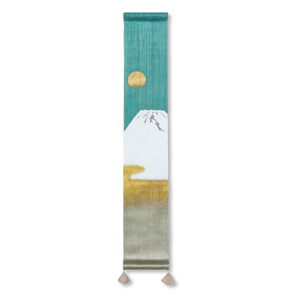 Kyoto Rakakakuan Bean Tapestry [Fuji] Luciere Japan Hemp Material 100% Linen Mini Tapestry Wall Scroll Mini Wall Scroll Interior Display