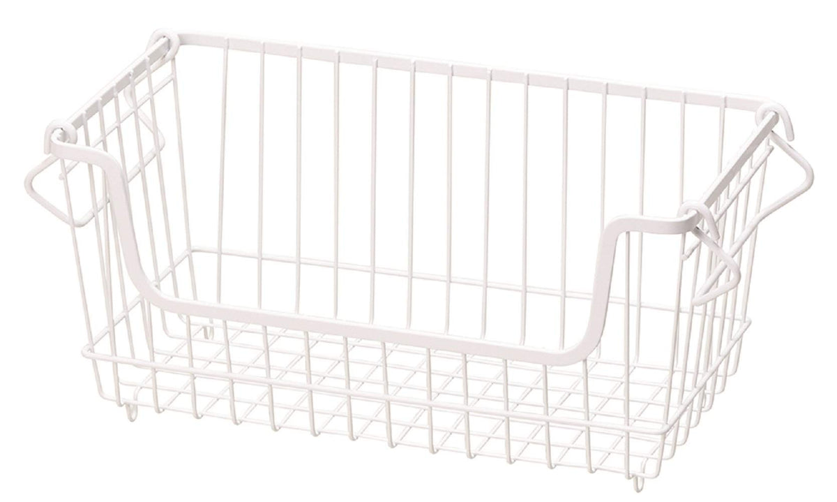 Pearl Metal HB-5073 Wire Stacking Basket, Small, Skit, White