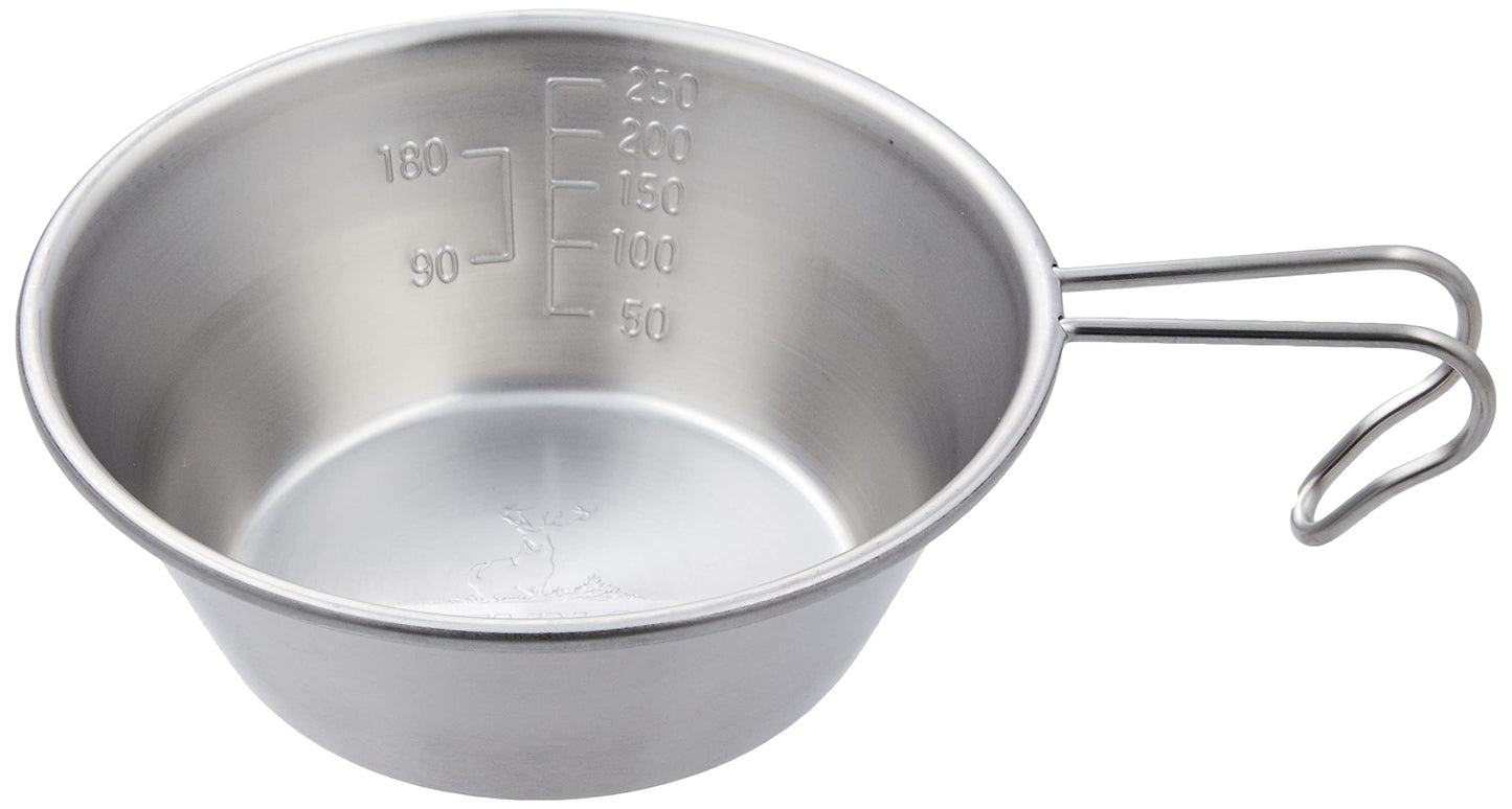 Captain Stag UH-48 Sierra Cup, Stainless Steel, 10.2 fl oz (320 ml), Spiral Finish, Stainless Steel, Made in Japan, Made in Tsubamesanjo, Silver