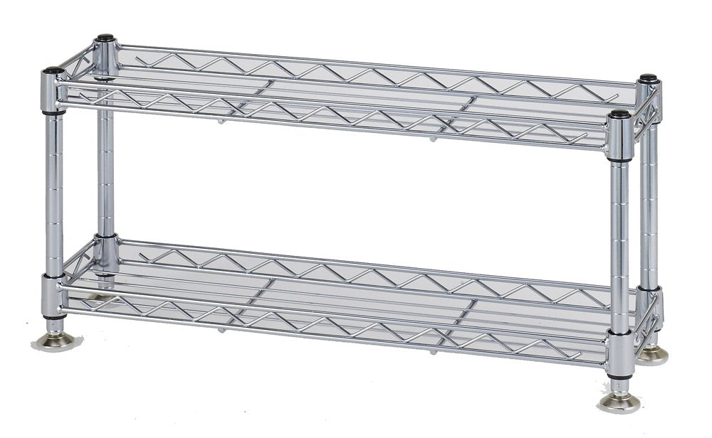 Doshisha WA4520-2 Luminous Super Light Series Kitchen Rack, Rustproof, Pole Diameter 0.5 inches (12.7 mm), Mini Rack, 2 Tiers, Width 17.9 x Depth 4.9 x Height 8.3 inches (45.5 x 12.5 x 21 cm)