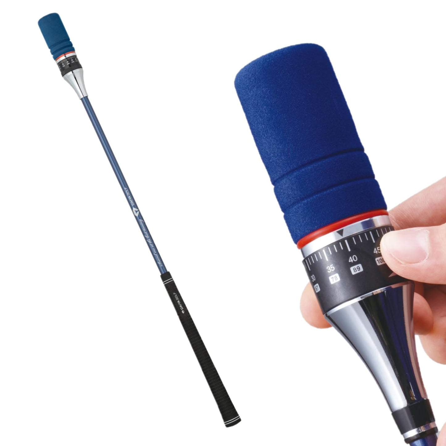 DAIYA Golf TR-527 Unisex Uni-Flex Diamond Swing Two-Handed Practice Tool - Indoor Golf Club Bat Stick