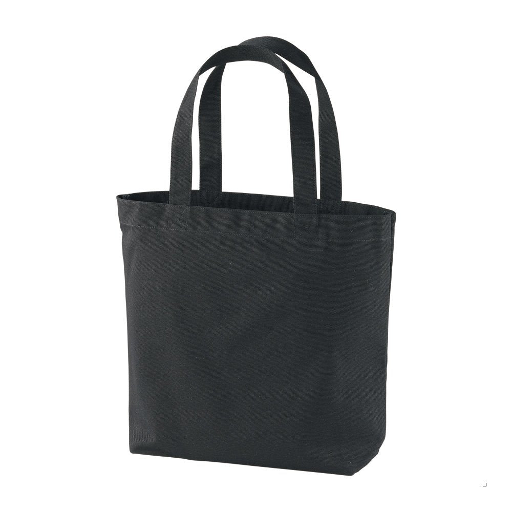 United Athle 150801 Canvas Tote Bag, Medium, With Pockets, 14.3 oz, Black