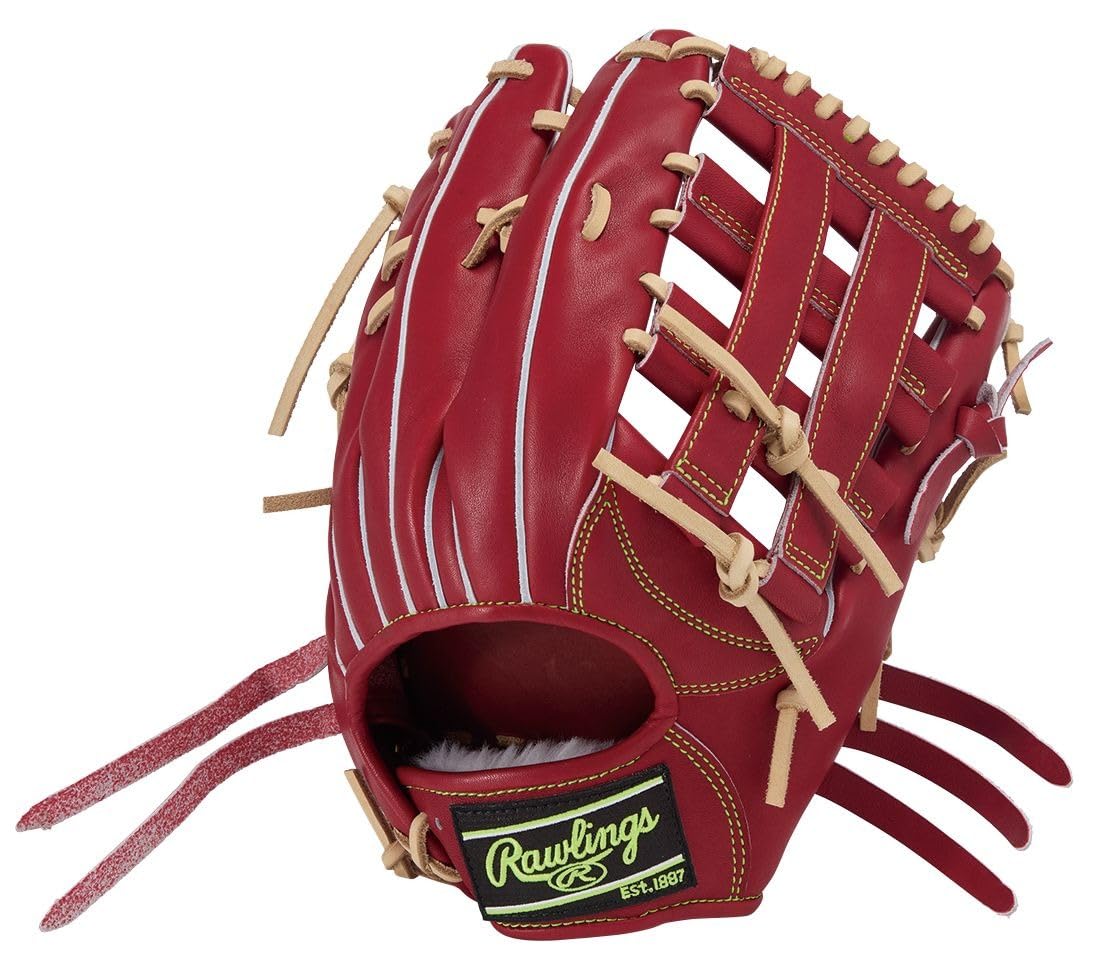 Rawlings Pro Preferred GH5FPRRT80 Baseball Glove for Outfielders, Wine, 13" *Right Throw