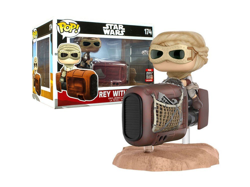 Funko Pop! Star Wars 174 Rey with Speeder Exclusive