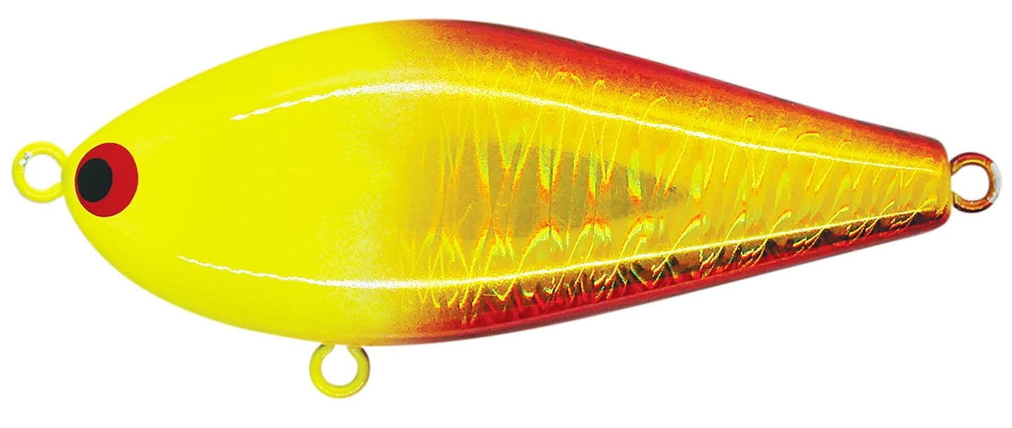 POZIDRIVEGARAGE Minnow Zigzag Bait 60S, 2.4 inches (60 mm), 0.4 oz (11 g), Chart Head Gold Head #08 Lure