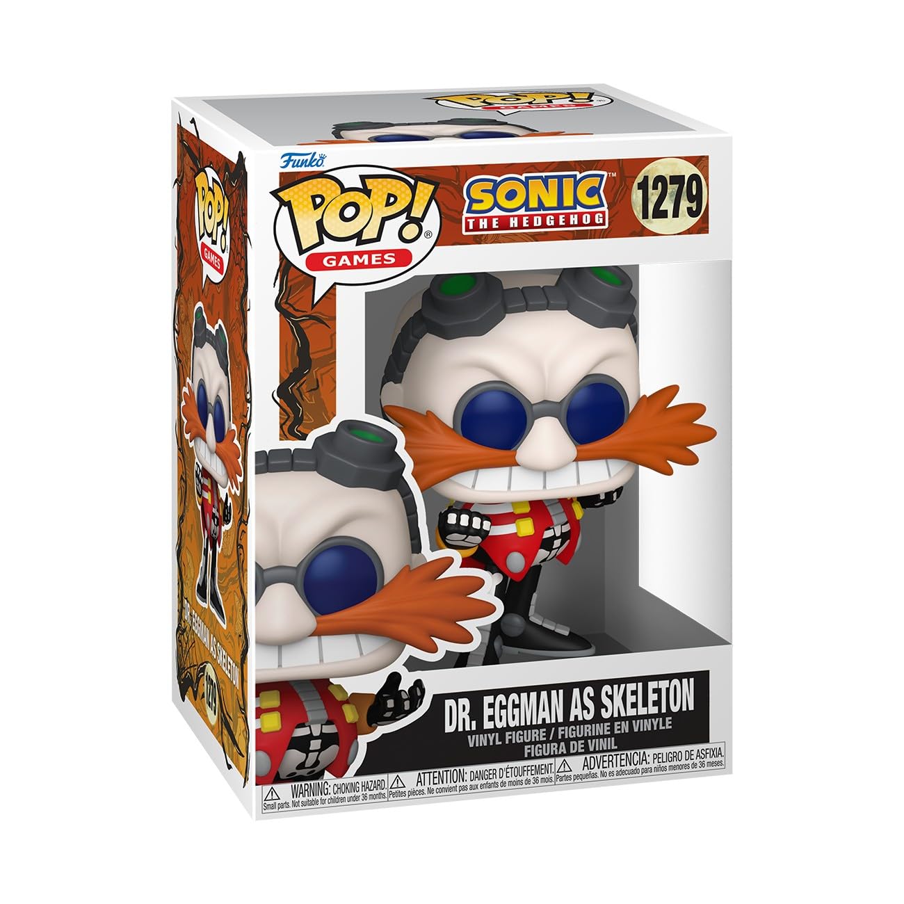 Funko Pop! Games: Sonic the Hedgehog - Dr. Eggman As Skeleton - Modern Sonic - Collectable Vinyl Figure - Gift Idea - Official Merchandise - Toys for Kids & Adults - Video Games Fans