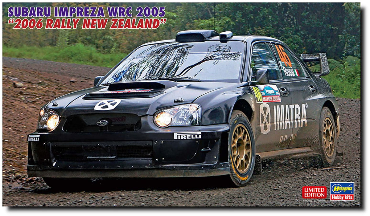 Hasegawa 1/24 Scale Impreza WRC 2005 "2006 Rally New Zealand" - Plastic Model Building Kit # 20506