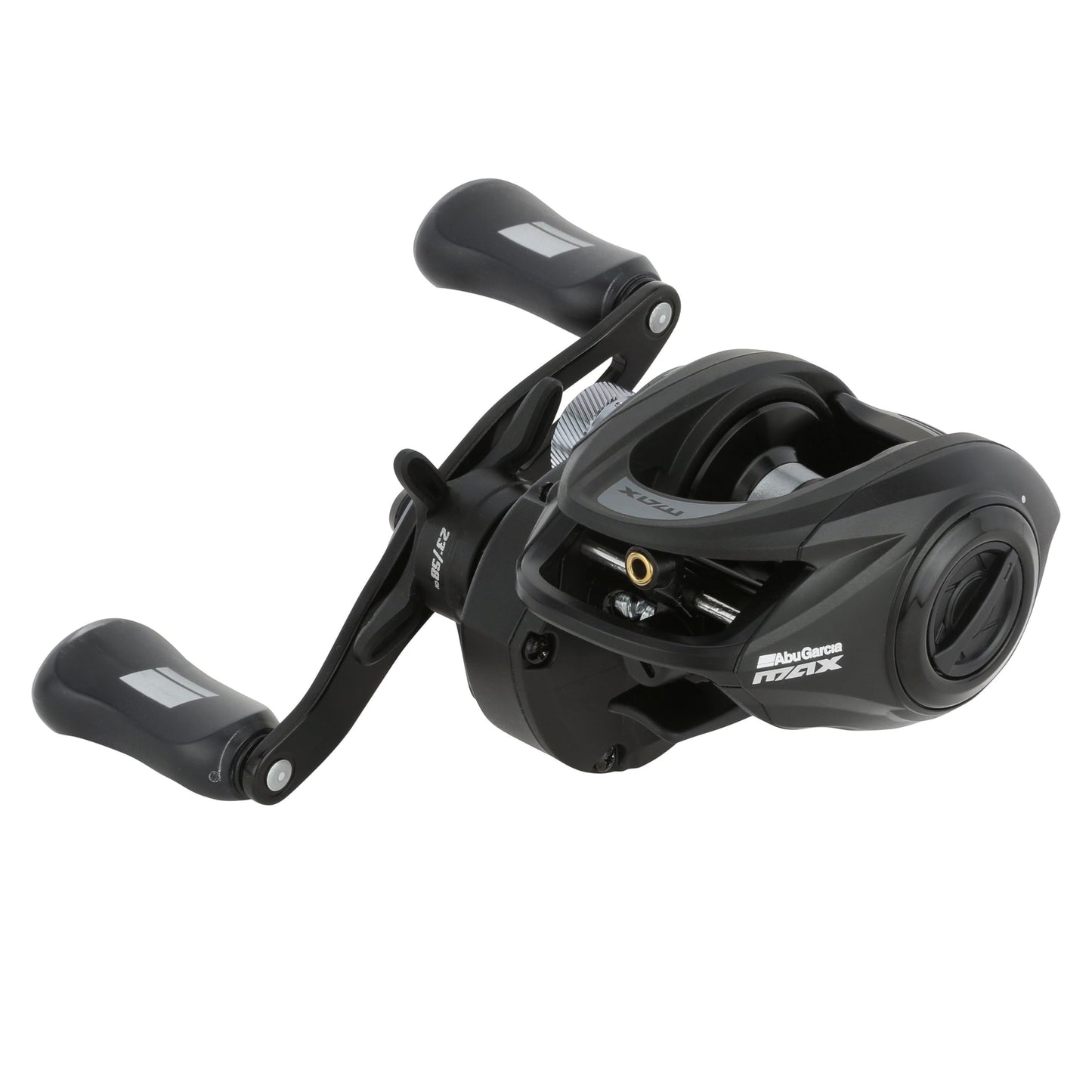Abu Garcia Max SX Winch Low Profile Baitcasting Fishing Reel, Right, Lightweight Design, Graphite Body and Sideplates, Duragear Brass Gear, Power Disk Drag System